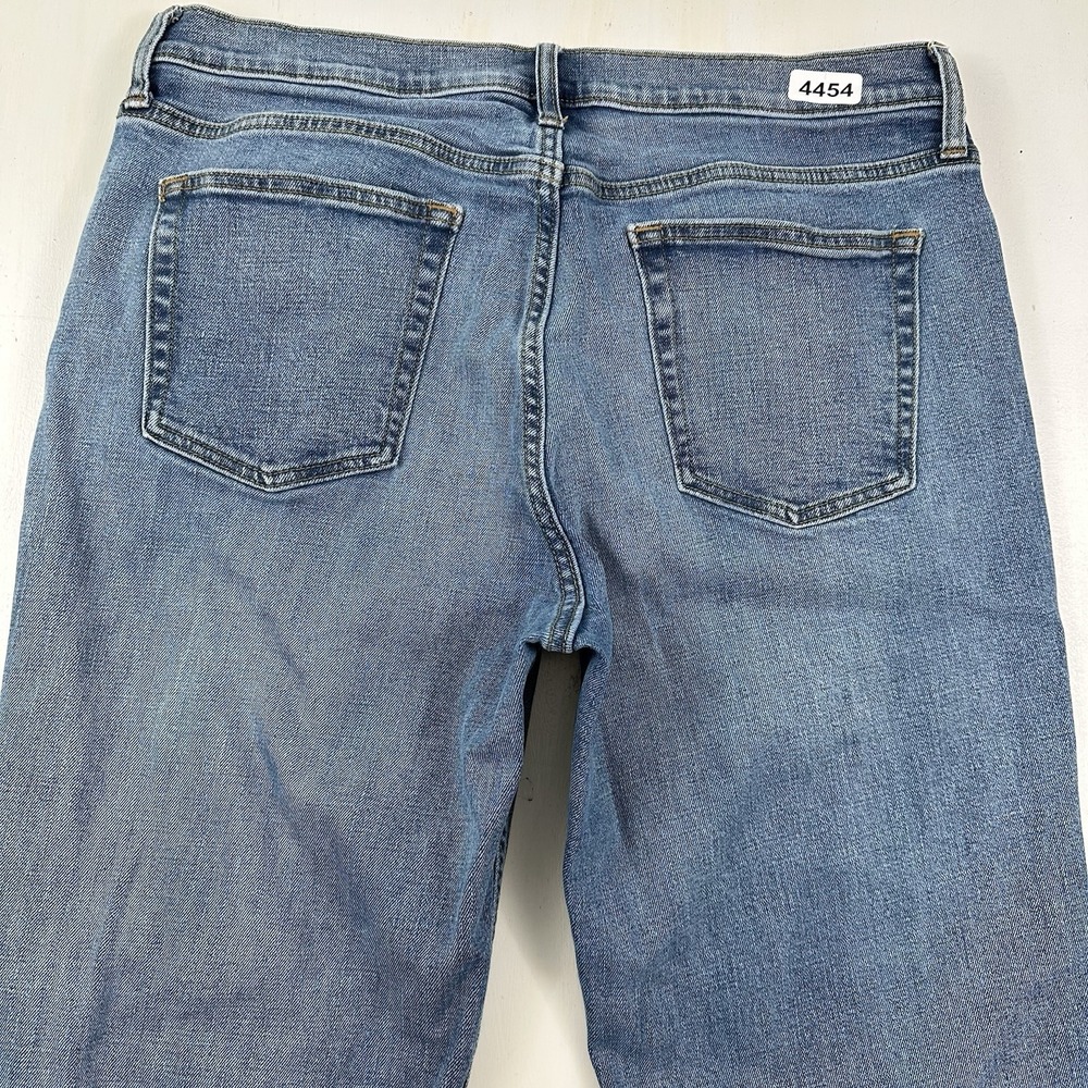 Mens Old Navy Blue Jeans Loose Ample Fit Built‎ In Flex 34x30 Light Wash Stretch